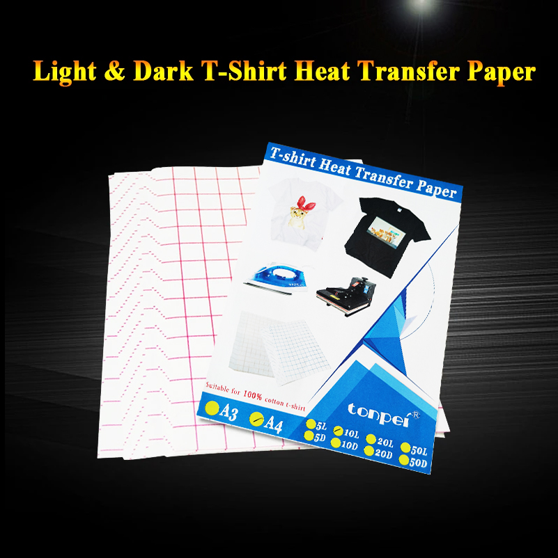 White Toner Transfer Paper - 10 arkuszy papieru termotransferowego do drukarek