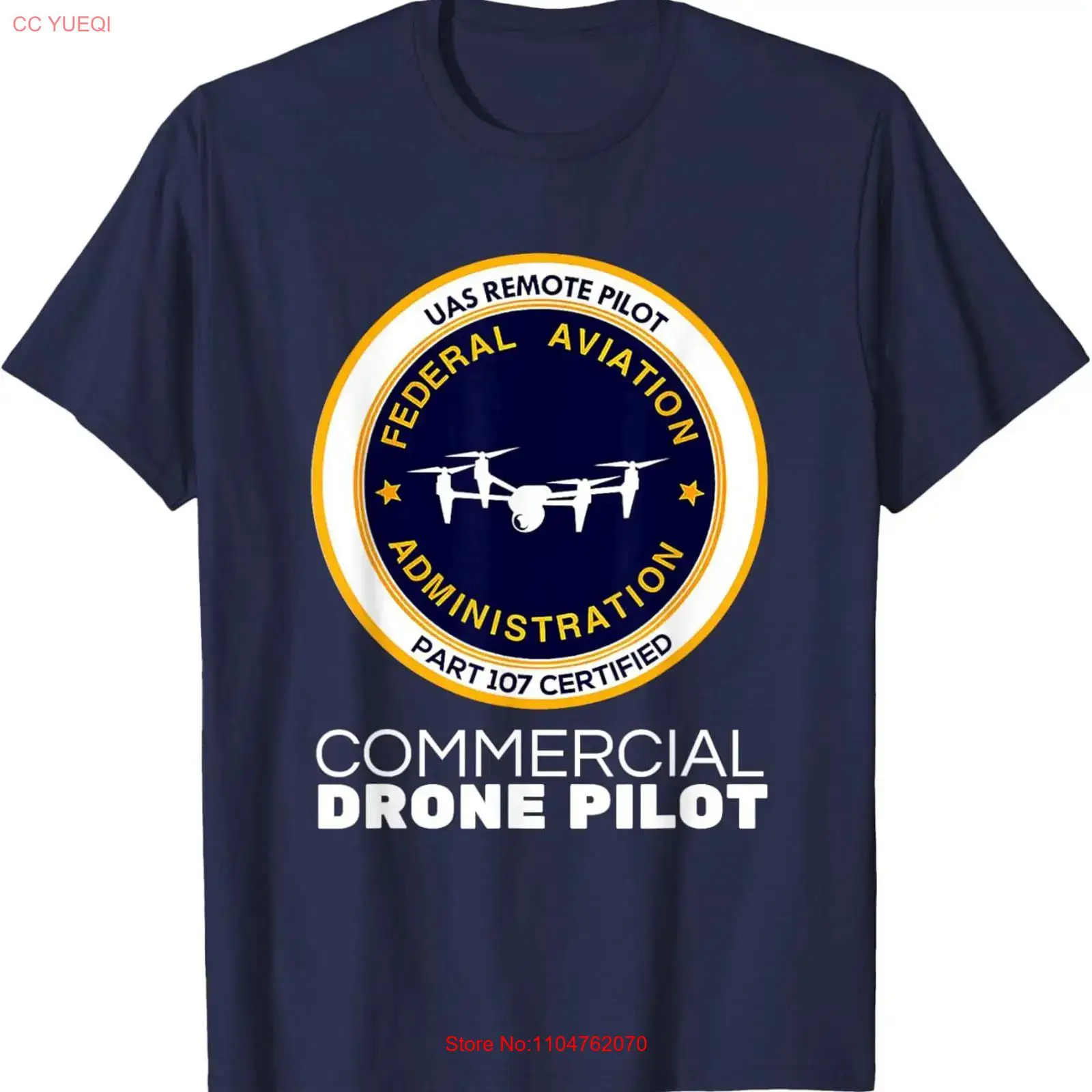 Commercial Printing Usa - Koszulka FAA dla pilota drona komercyjnego,