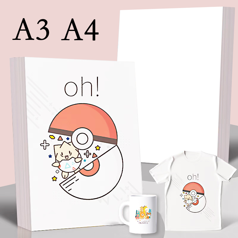 White Toner Transfer Paper - 20/50szt A3 A4 Papier termotransferowy do